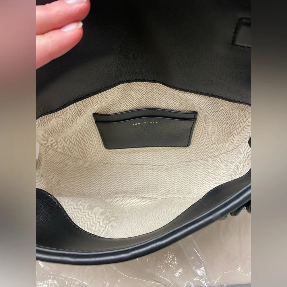 NWT Tory Burch Fleming Mini Crescent Shoulder Bag - Picture 7 of 12